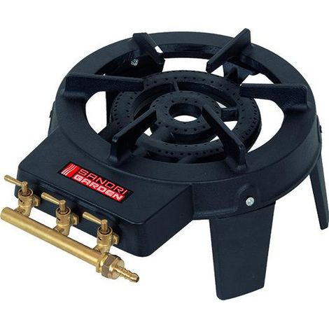 Sandrigarden Fornellone 3 Rubinetti Tutto Ghisa 4 Piedi 8Kw (1/3)