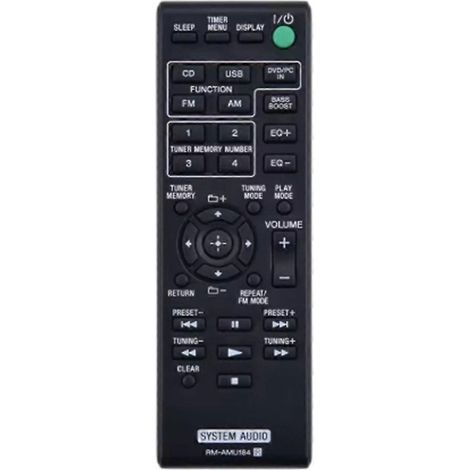 Télécommande RM-AMU184 pour mini-chaîne Hi-Fi Sony (1/5)