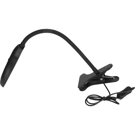Lampe de bureau LED avec loupe USB et pince pour réparation électronique et éclairage de lecture