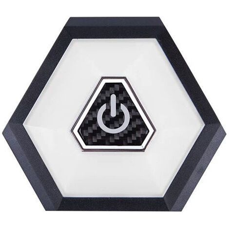 Luz de techo LED recargable para coche, iluminación interior con botón magnético, 10,5 x 9,2 x 1,2 cm, para cofre de techo (1/5)