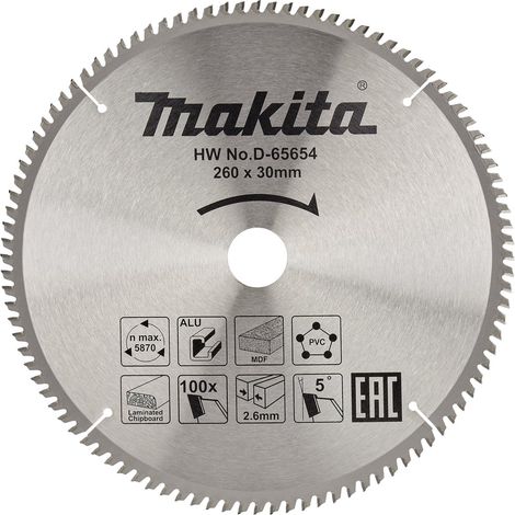 MAKITA D-65654 Multi purpose blade 260mm x 30mm x 100T