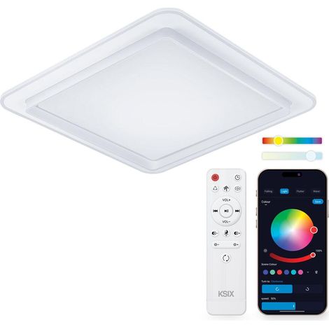 Ksix Celeste LED-Deckenleuchte mit integriertem Lautsprecher