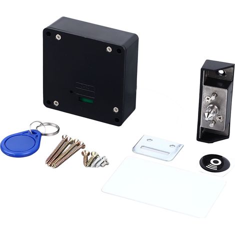 Serrure invisible pour armoire, polyvalente, sécurisée et fiable grâce à la technologie NFC. Convient aux tiroirs, portes coulissantes, casiers et armoires à chaussures. (1/5)