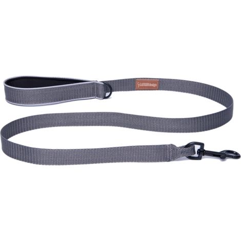 Correa corta de 2 cm x 150 cm, color gris. (1/4)