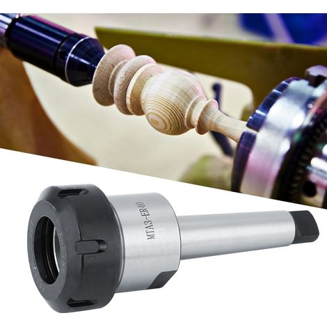 Porte-pince de serrage en acier au carbone MTA3 ER40UM à cône Morse pour tour et fraiseuse, 3-26 mm (1/5)
