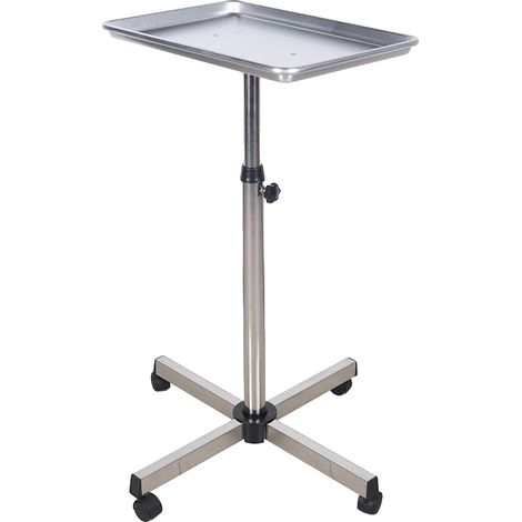 Chariot de Coiffure, Hauteur Réglable, Design Durable, Argent (1/2)