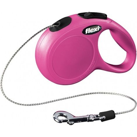 Flexi Guinzaglio Rosa a Corda - Flexi Guinzaglio Rosa a Corda - XS