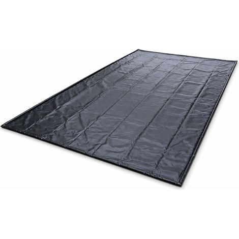 Wolketon Tappetino per garage 500 x 240 cm, tappetino antiscivolo per garage, tappetino impermeabile in PVC per auto, tappetino assorbente per olio da garage (1/5)