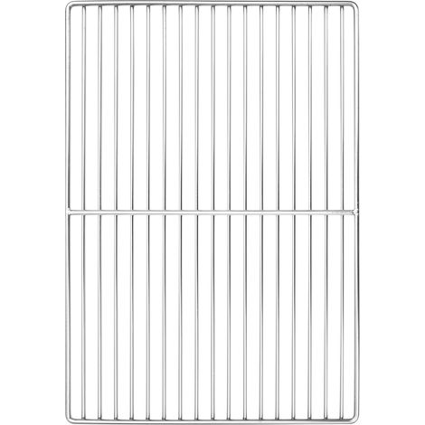 vidaXL Griglia Argento 47 x 32,5 cm Acciaio inossidabile (1/5)