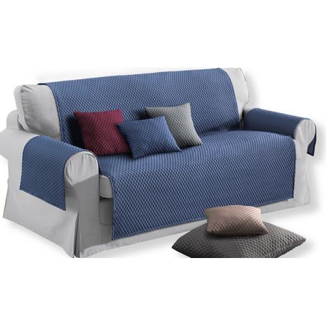 COPRIDIVANO BL SALVADIVANO BUBBLES BLU AD EFFETTO MASSAGGIANTE NO STIRO 1 POSTO cm. 60 (1/3)