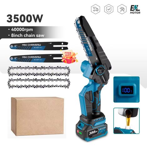 Tronçonneuse Sans Balais 8 Pouces 3500W Sans Fil Compatible Makita avec 2 Batteries (1/5)