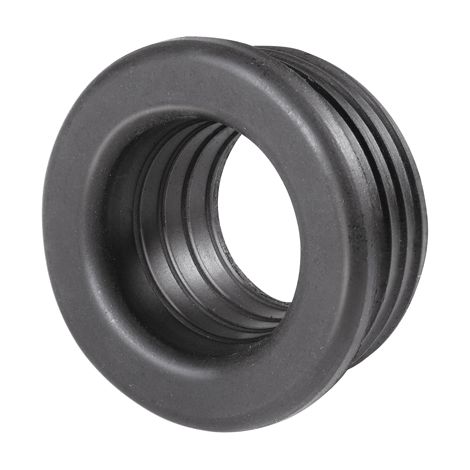 MORSETTO IN GOMMA NERA PER CURVE TECNICHE D. 46- Diam. Int. 30/35 mm -CONF- FAIDF- pezzi 1
