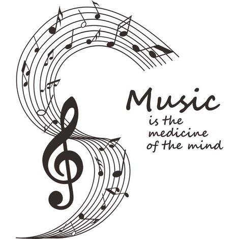 BEBUSINGOTO Musik Note Print Wandaufkleber Vinyl Aufkleber Notizen Home Decor Dekoration (1/5)
