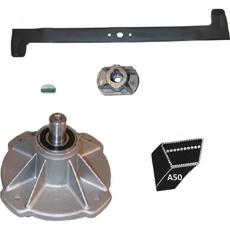 Castelgarden – Lame de tondeuse 72 cm – Compatible GGP, Stiga, Alpina – Coupe précise pour tracteurs tondeuses – Kit de remplacement complet