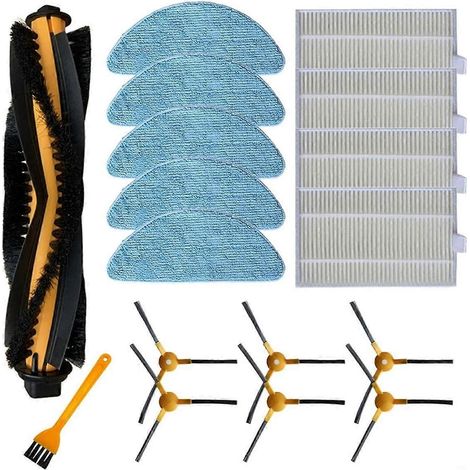 Pièces détachées pour aspirateur robot Q5 : brosse principale, filtre HEPA, chiffon de nettoyage (1/5)