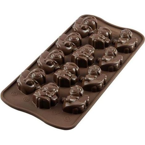Moule à chocolats - Anges de Noël Silikomart (1/3)