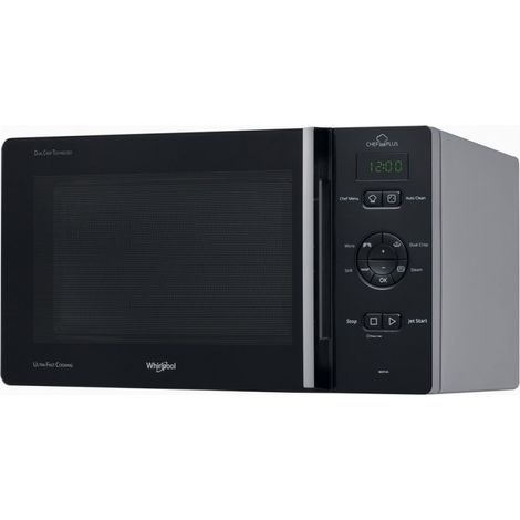 Whirlpool Chef Plus MCP 346 SL Plata Microondas con grill Encimera 25 L 800 W