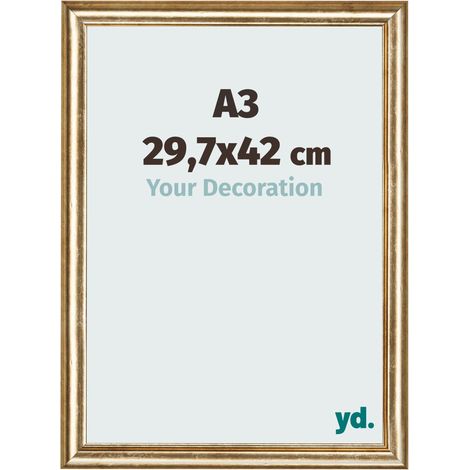yd. - Cadre photo A3 29.7x42 - Or Antique - MDF - Lazio (1/5)