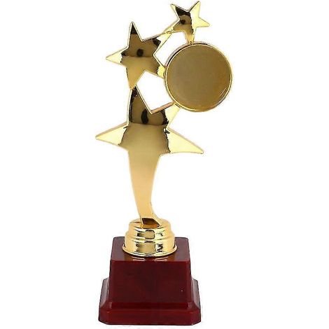 Mini trophée de récompense en plastique, prix de récompense, décoration, trophée de cérémonie, cadeau pour garçons et filles, fêtes et célébrations (doré)