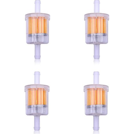 Lot de 4 Filtres à Carburant Pour Tondeuse Autoportée, Tracteur de Pelouse, Remplacement Pour 493629 691035 695666 AM108356 Tecumseh 34279 A (1/5)