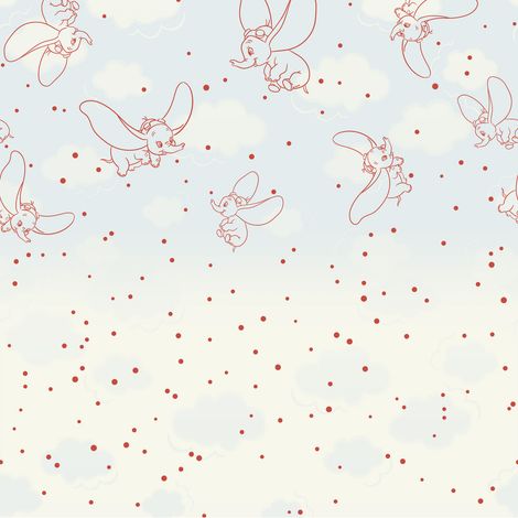 Papier peint panoramique - Disney Dumbo Clouds - Taille: 250 x 250 cm (1/5)