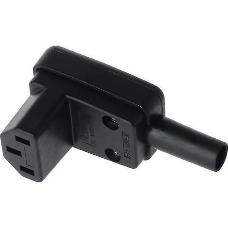 90° abgewinkelter C13 IEC 320-Stromanschluss für Neuverkabelung, 250 V, 10 A, C13-Buchse (1/4)