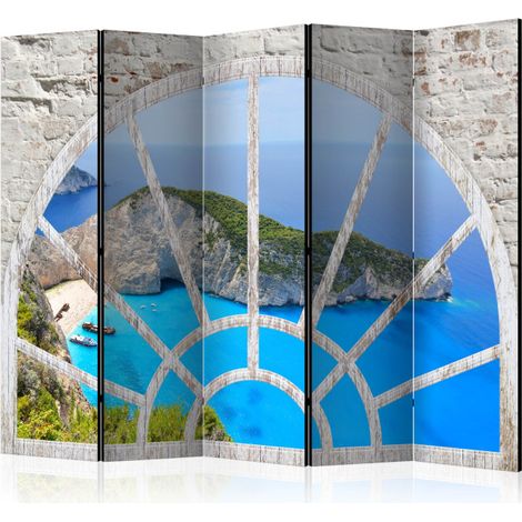 Paravent 5 Volets "Look at the Island of Dreams" 172x225cm (1/2)