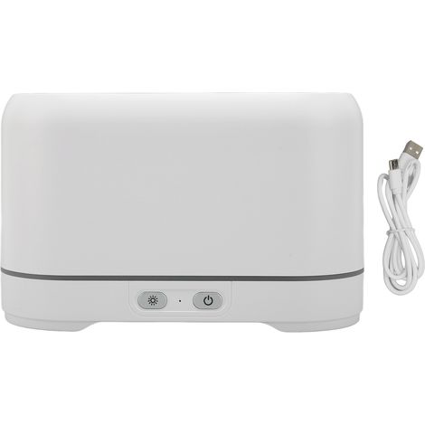 Diffuseur d'arômes 3D Flamme 300 ml, humidificateur, arrêt automatique, appareil d'aromathérapie silencieux pour la maison, le bureau et le yoga (blanc). (1/5)
