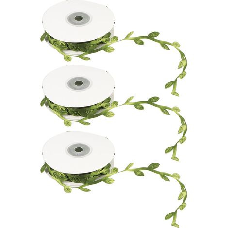 rouleaux de guirlande de feuilles artificielles vertes pour bricolage, décoration de mariage ou de jardin d'enfants (1/5)