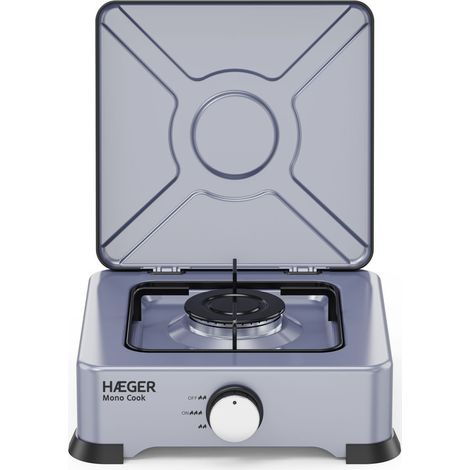 Estufa de gas haeger mono cook gc-01e.024a portátil antideslizante