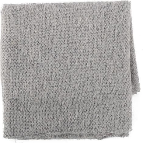 Couverture Bébé Mohair Douce pour Nouveau-né, Enveloppe de Couchage Gris pour Séance Photo (1/5)