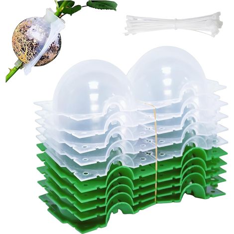 10PCS - Boule De Marcottage Aérien - Godet De Repiquage - Transparent Pour Bouturage Et Semis - Intérieur Extérieur Serre - Incolore - 6x6cm (1/5)
