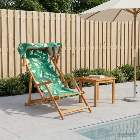 vidaXL Silla de terraza 3 Posición Madera de Eucalipto Maciza (1/5)