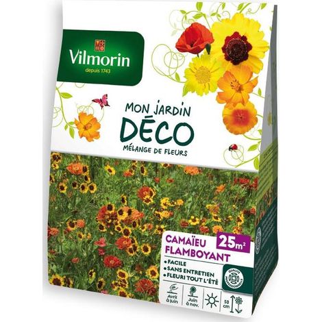 Sachet graines Mélange de fleurs Camaïeu Flamboyant 25m2