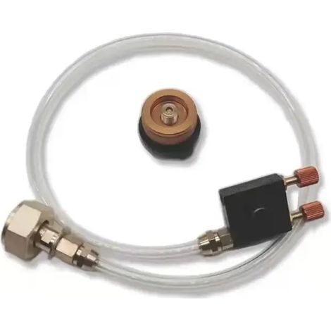 Adaptateur de recharge de propane pour réchaud de camping avec soupape de décharge de pression et valve de gonflage pour bouteille de gaz, compatible avec les accessoires de réchaud et les réchauds po (1/5)