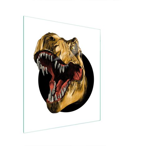 Tagliere in vetro 45x52 con dinosauri (1/5)