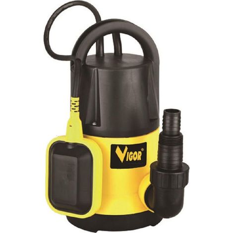 Vigor, Elettropompa Sommersa Acque Chiare, 550W, Portata 200 l-min, Prevalenza 7m