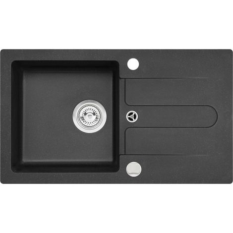 Alveus Cortina - Lavello in granito 75x42 cm, carbon 1133782