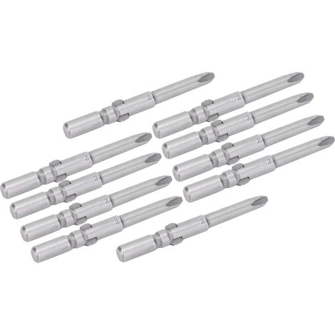 Jeu de 10 Embouts de Tournevis Cruciformes 4mm, Forets en Acier S2 Aimantés, Accessoires pour Visseuse Électrique, Outillage Manuel (1/5)
