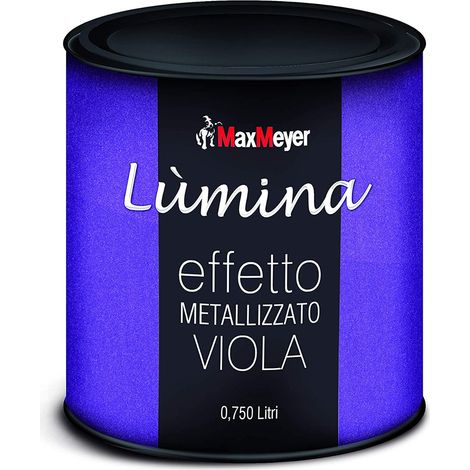 MAXMEYER - LUMINA FINITURA METALLIZZATAPER INTERNI EFFETTO METALLIZZATO VIOLA 750 ML