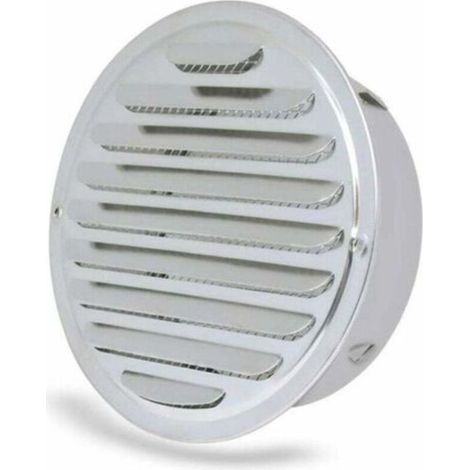 -Grille d'aération - ronde Grille d’aération,Acier Inoxydable Grille D'aération Trou,Ventilation avec Filet, Rond Grille d'aération de Tuyau d'échappement,ø 100 mm (1/4)
