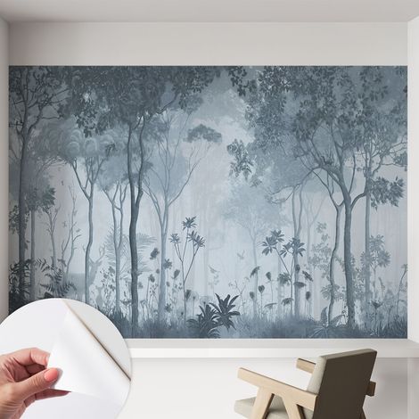 Papier peint autocollant avec imprimé pour décoration intérieure pour rénovation a motif Mystique de la forêt 152x104 cm (1/5)