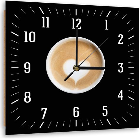 Orologio da parete, Un caffਠcon il cuore - 40x40 (1/5)