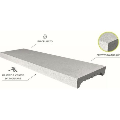 COPRIMURO CM 100 METROBASIC IDROFUGATO - Bianco Naturale - size interno 22 cm (1/5)