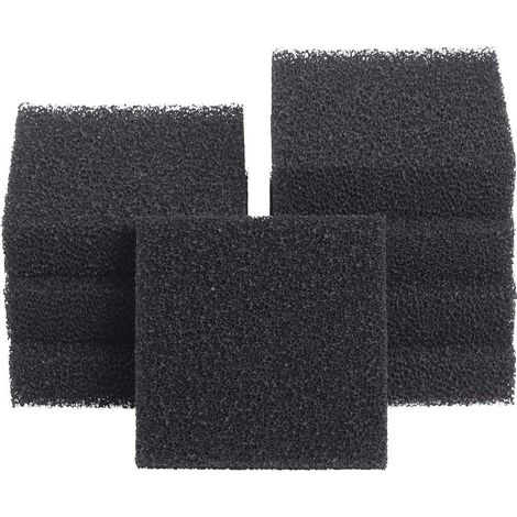8 Pièces Compatible Mousse au Charbon Actif pour Compact/Bioflow 3.0 / M (1/2)