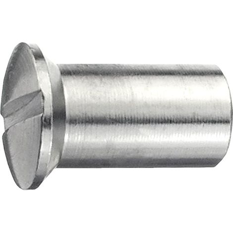 connex Hülsenmutter M4 x 14 mm Messing vernickelt - 6 Stück Muttern