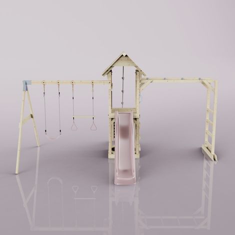 PolarPlay Tour de jeux Örebro Rosa 491 x 358 cm Barre de trapèze