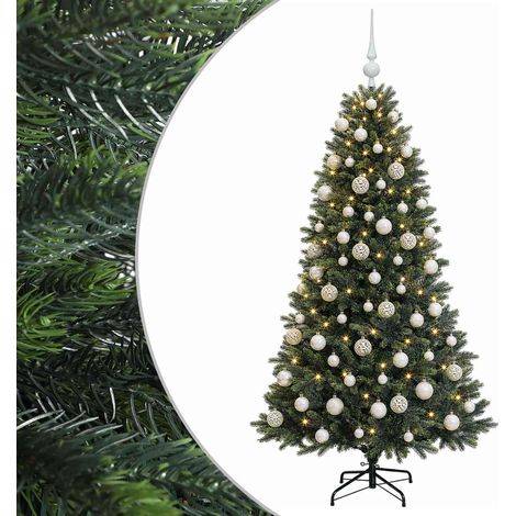 Künstlicher Weihnachtsbaum mit Kugel 210 cm 300 LEDs vidaXL (1/5)