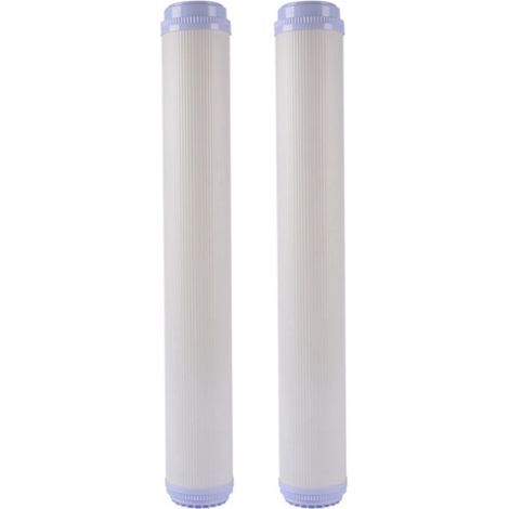 2X ÉLéments Filtrants à Membrane UF D'Ultrafiltration de 20 Pouces ÉLéments Filtrants Universels D'épurateur D'Eau à Bouche Plate (1/4)