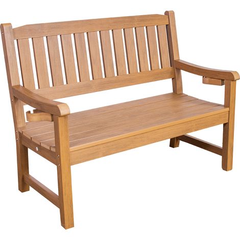 Banc de jardin SenS-Line Montreal - 131 cm - plastique HIPS - aspect bois (1/5)